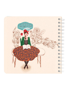 دفتر یادداشت مربع جلد سخت مسترنوت