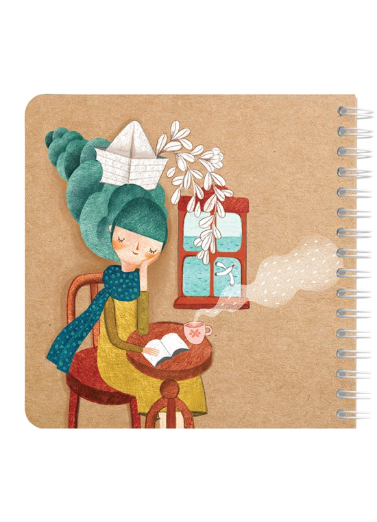 دفتر یادداشت مربع جلد سخت مسترنوت