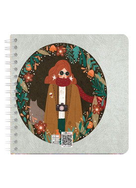 دفتر یادداشت مربع سیمی کد 36