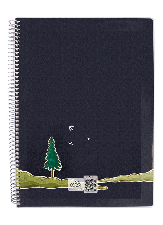 دفتر 50 برگ مجلد سیمی مسترنوت کد 59