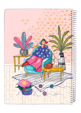 دفتر 50 برگ مجلد سیمی مسترنوت کد 59