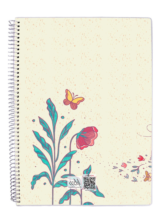 دفتر 50 برگ مجلد سیمی مسترنوت کد 59