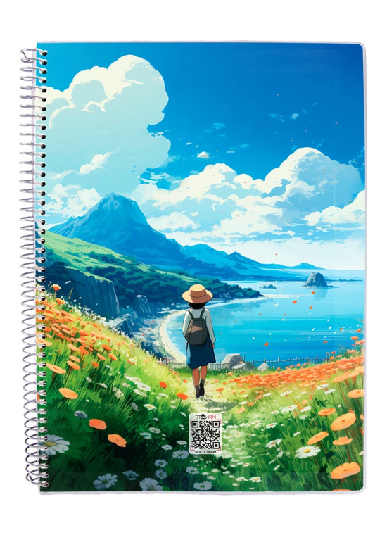 دفتر 50 برگ مجلد سیمی مسترنوت کد 59