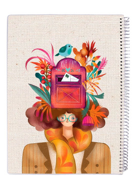 دفتر 50 برگ مجلد سیمی مسترنوت کد 59