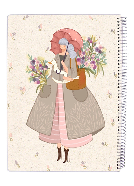 دفتر 50 برگ مجلد سیمی مسترنوت کد 59