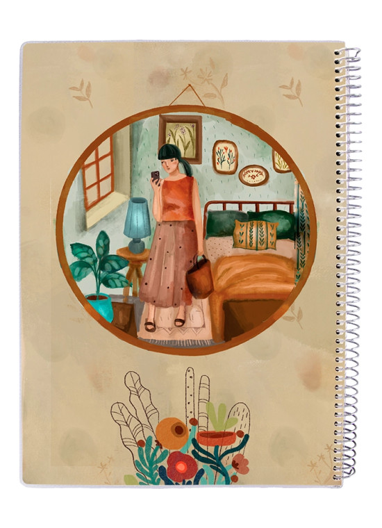 دفتر 50 برگ مجلد سیمی مسترنوت کد 59