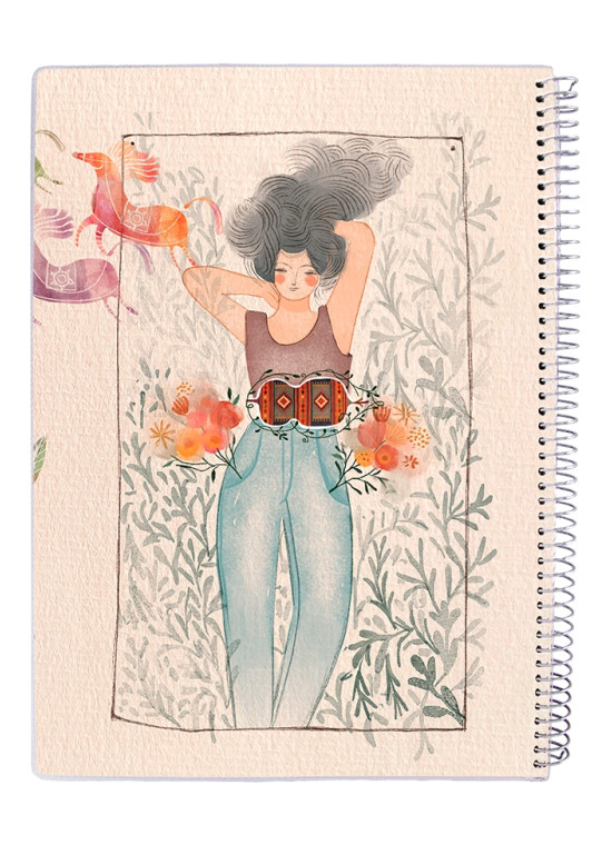 دفتر 50 برگ مجلد سیمی مسترنوت کد 59