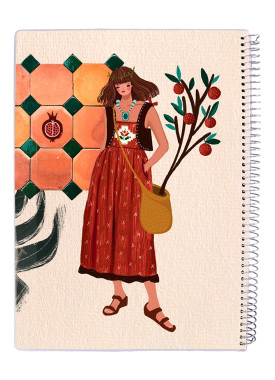 دفتر 50 برگ مجلد سیمی مسترنوت کد 59