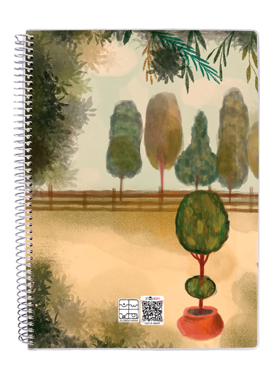 دفتر 50 برگ مجلد سیمی مسترنوت کد 59