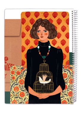 دفتر 50 برگ مجلد سیمی مسترنوت کد 59