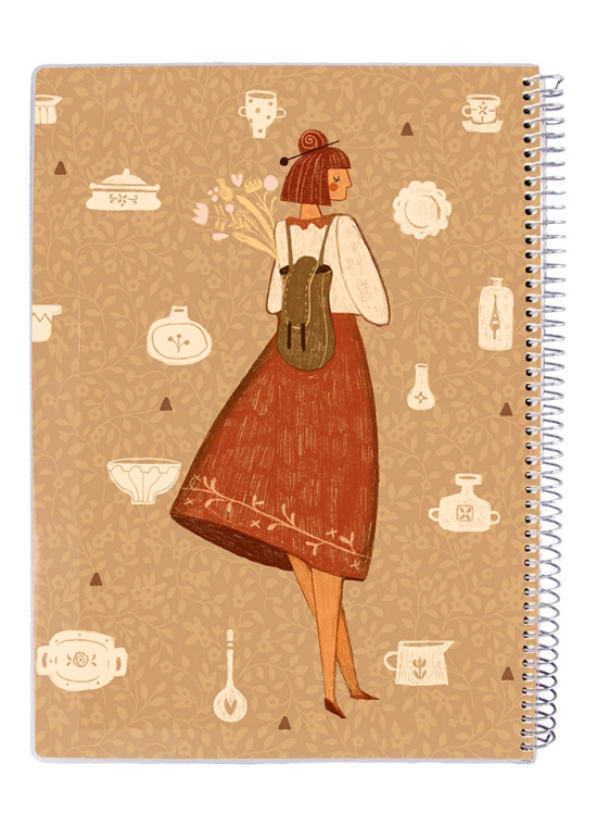 دفتر 50 برگ مجلد سیمی مسترنوت کد 59