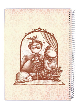 دفتر 100 برگ مجلد سیمی مسترنوت