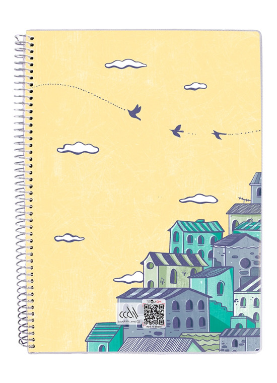 دفتر 100 برگ مجلد سیمی مسترنوت