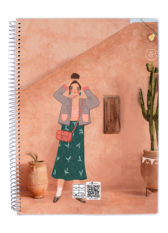 دفتر 100 برگ مجلد سیمی مسترنوت