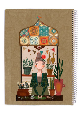 دفتر 100 برگ مجلد سیمی مسترنوت