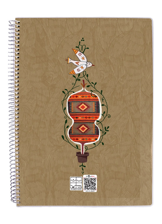 دفتر 100 برگ مجلد سیمی مسترنوت