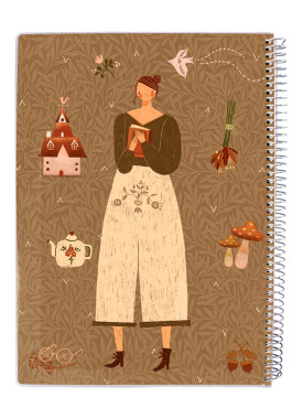 دفتر 100 برگ مجلد سیمی مسترنوت