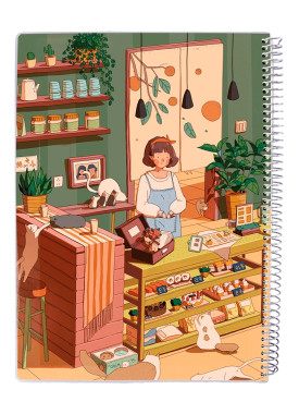 دفتر 100 برگ مجلد سیمی مسترنوت