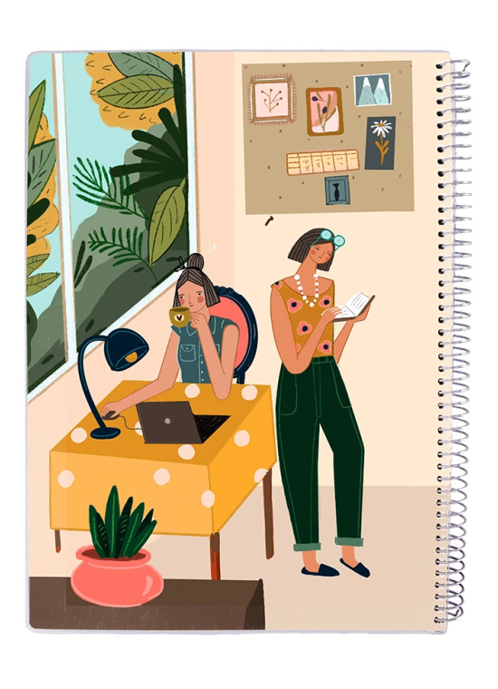 دفتر 50 برگ مجلد سیمی مسترنوت کد 59