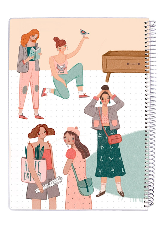 دفتر 100 برگ مجلد سیمی مسترنوت