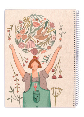 دفتر 50 برگ مجلد سیمی مسترنوت کد 59