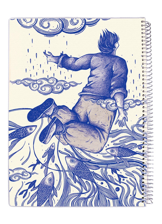 دفتر 50 برگ مجلد سیمی مسترنوت کد 59