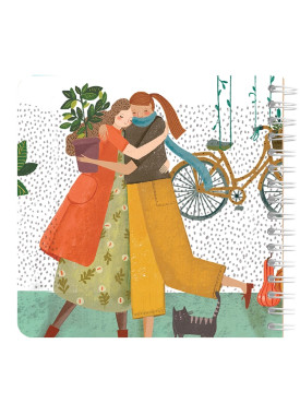 دفتر یادداشت مربع جلد سخت مسترنوت