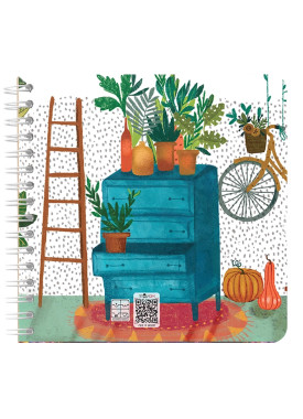 دفتر یادداشت مربع سیمی کد 38