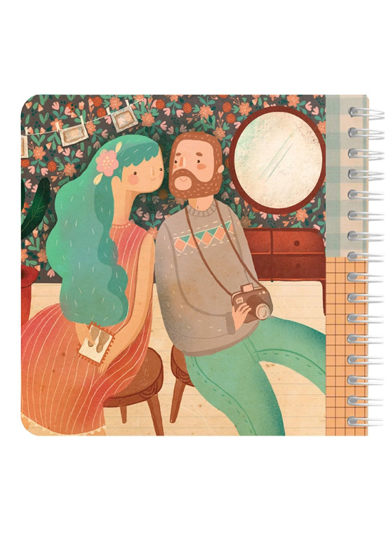 دفتر یادداشت مربع جلد سخت مسترنوت