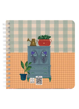 دفتر یادداشت مربع سیمی کد 39