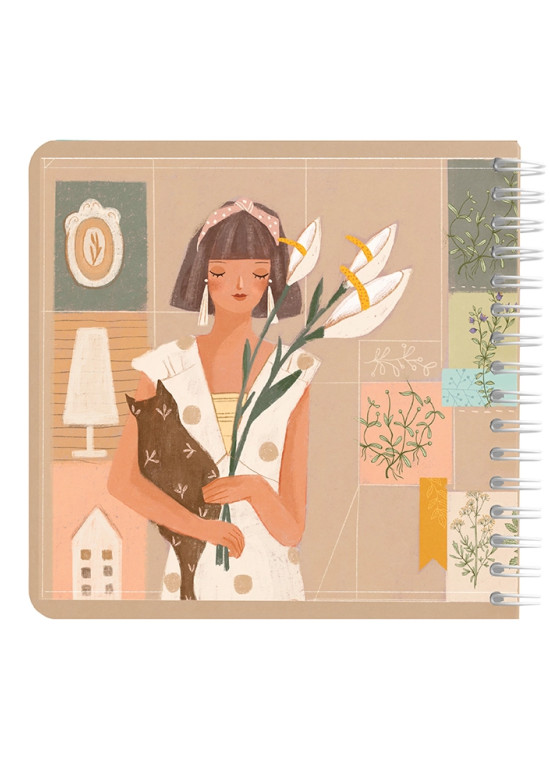 دفتر یادداشت مربع جلد سخت مسترنوت