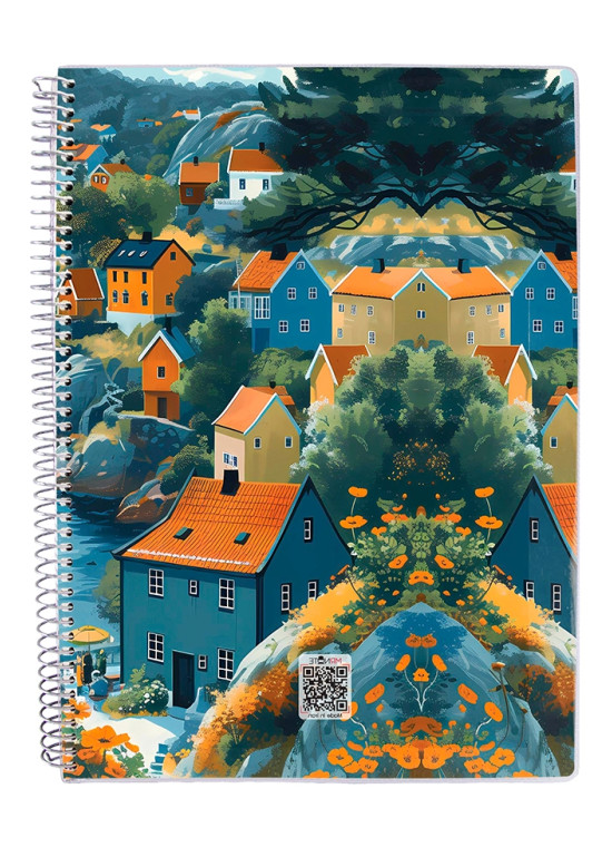 دفتر 80 برگ مجلد سیمی مسترنوت