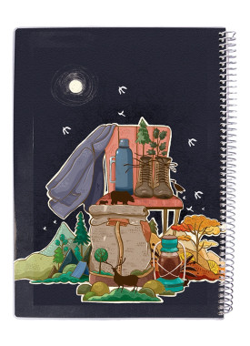 دفتر 80 برگ مجلد سیمی مسترنوت