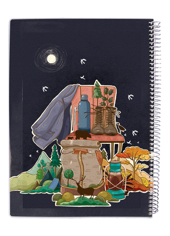 دفتر 80 برگ مجلد سیمی مسترنوت