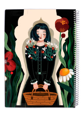 دفتر 80 برگ مجلد سیمی مسترنوت