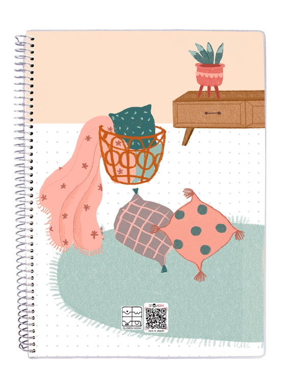 دفتر 80 برگ مجلد سیمی مسترنوت