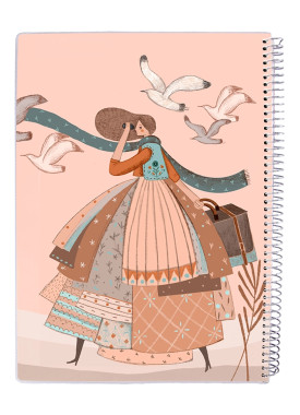 دفتر 80 برگ مجلد سیمی مسترنوت