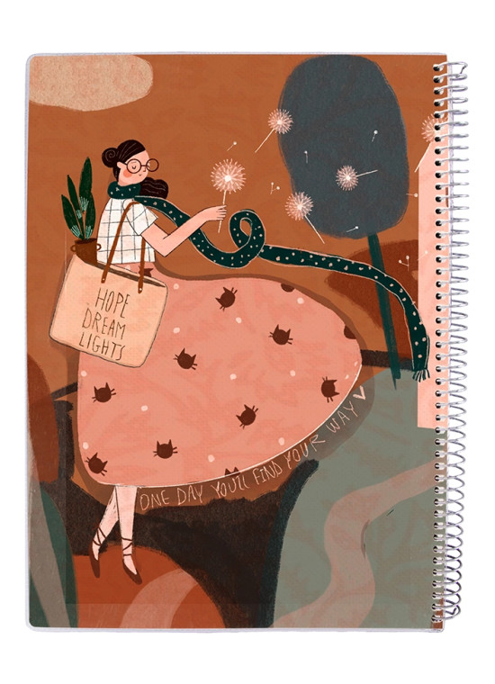 دفتر 80 برگ مجلد سیمی مسترنوت