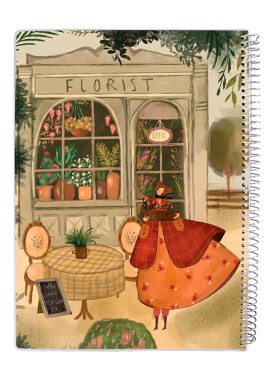 دفتر 80 برگ مجلد سیمی مسترنوت