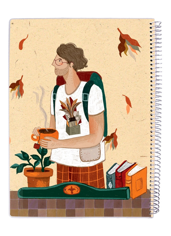 دفتر 80 برگ مجلد سیمی مسترنوت