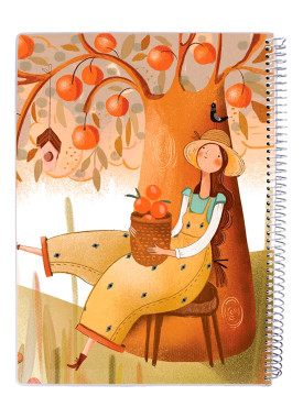 دفتر 80 برگ مجلد سیمی مسترنوت