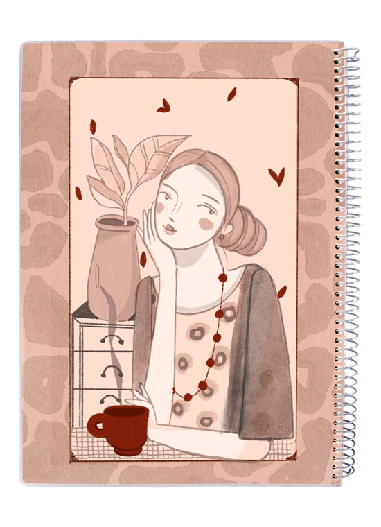 دفتر 80 برگ مجلد سیمی مسترنوت