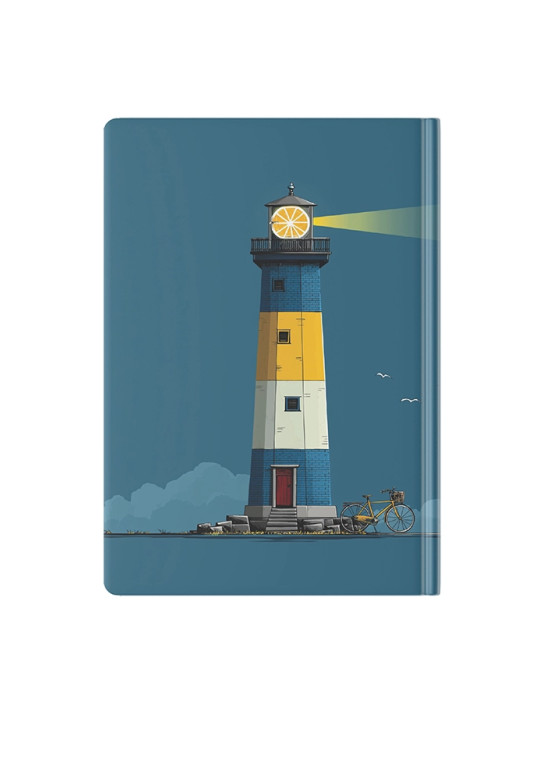 دفتر یادداشت جیبی مسترنوت طرح ساحل و نور فانوس