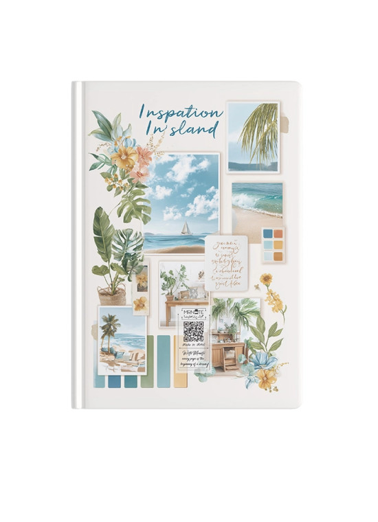 دفتر یادداشت جیبی مسترنوت طرح جزیره و ساحل آبی