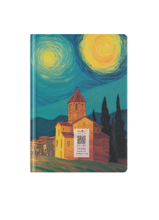 دفتر یادداشت جیبی مسترنوت طرح شب پرستاره پیزا