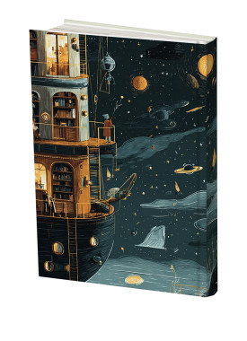 دفتر خط دار رقعی مسترنوت طرح کشتی فضایی