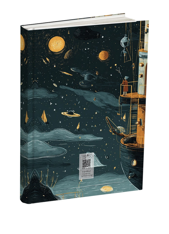 دفتر خط دار رقعی مسترنوت طرح کشتی فضایی