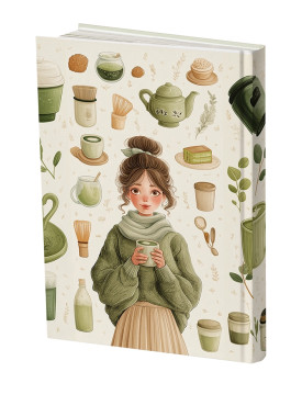 دفتر خط دار رقعی مسترنوت طرح آرامش سبز