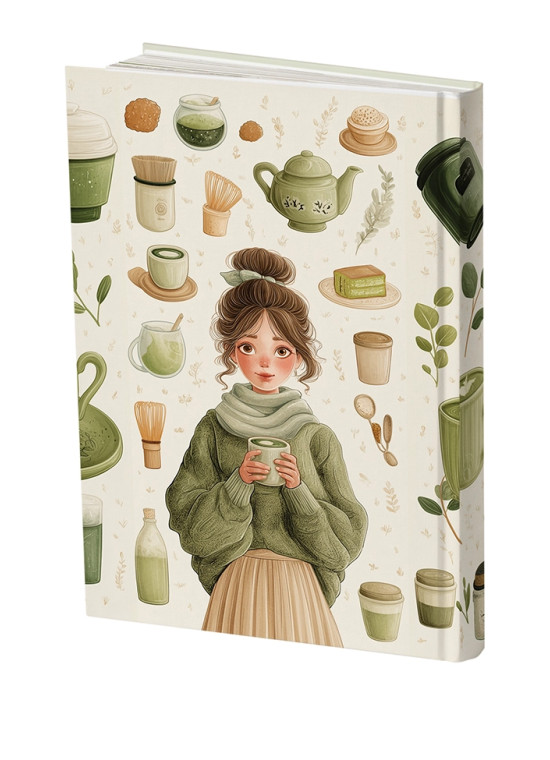 دفتر خط دار رقعی مسترنوت طرح آرامش سبز