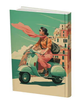 دفتر خط دار کد N-15 طرح دختر وسپاسوار آمالفی